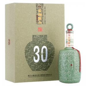 绍兴黄酒古越龙山30年陈酿花雕酒三